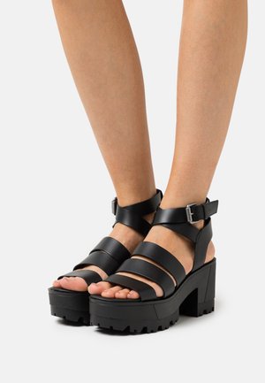 Tommy Jeans, Plateausandaler - black
