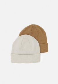 Even&Odd 2 PACK - Gorro - off-white/camel