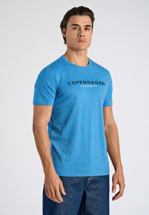 Printtipaita - bright blue mel