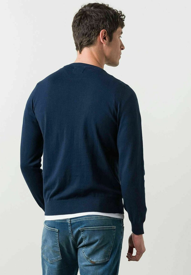 Herren Strickjacken | MCS Strickpullover blue/blau - AJ47464 Herren Strickjacken | MCS Strickpullover blue/blau - AJ47464