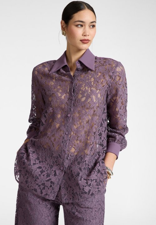 Chemisier En Lin 100% Beige à Fleurs Marron Elena Mirò Taille 46 - Occasion Très Bon état