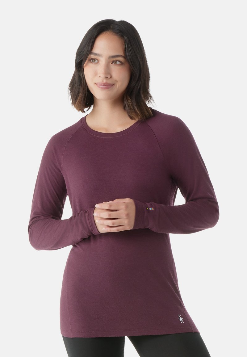 Smartwool W CL AS BL LSBXD - Pitkähihainen paita - eggplant