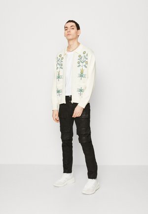 Obey Clothing TOTEM ZIP CARDIGAN UNISEX - Cardigan - unbleached multi