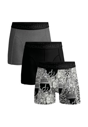 3-PACK - Boxerbriefs - print black grey
