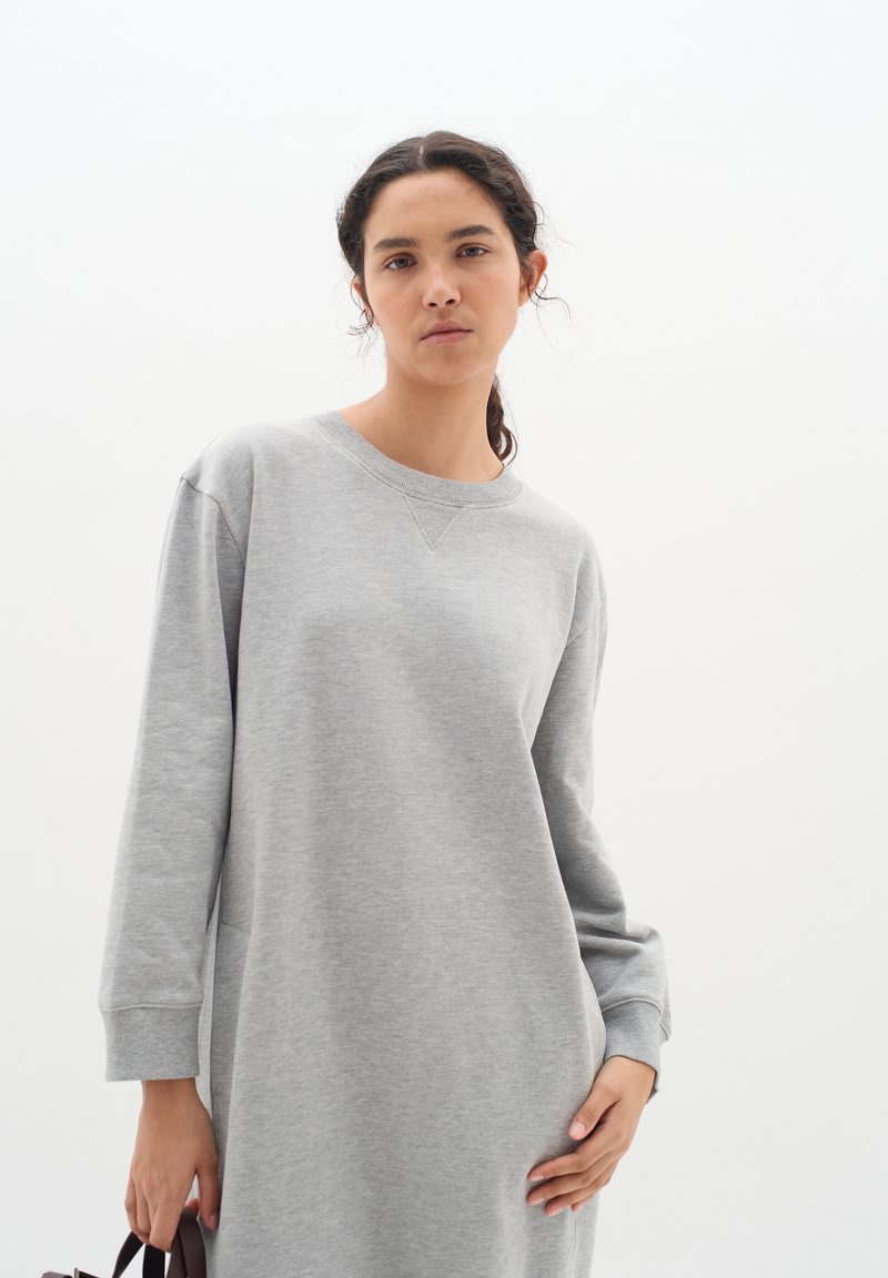 oversized grey sweatshirt dress Taupe Long Sleeve Oversized Sweatshirt Mini Dress  PinkBlush