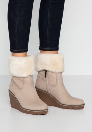 Timberland Højhælede støvletter - taupe