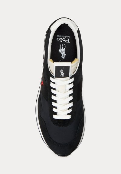 Polo Ralph Lauren PRL TRAIL 100 SUEDE & OXFORD SNEAKER UNISEX - Sporta apavi - black/deckwash white