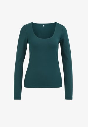 WE Fashion, T-shirt à manches longues - dark green