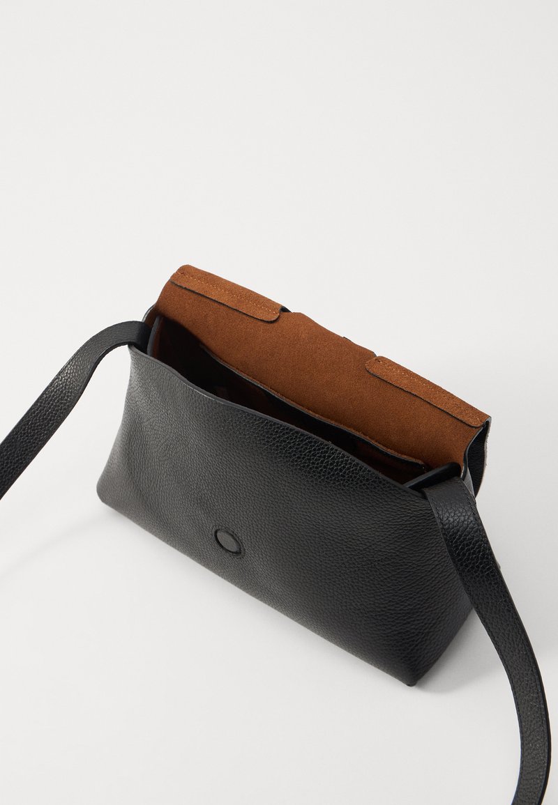 Hereu MABRA GRAINY UNISEX - Cross body bag - black - Zalando