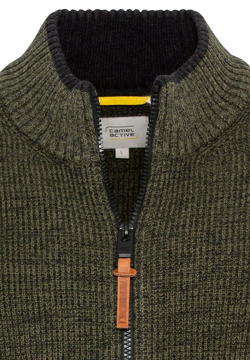 Neck Sweater Sweater Made Camel Active Herren Stand Up Pullover