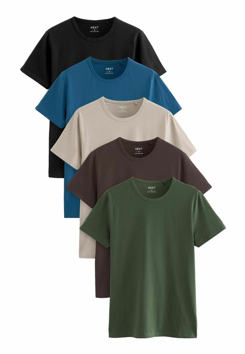 Next FIVE PACK - Basic póló - core blue green grey