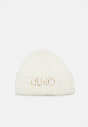 BEANIE CON LOGO - Mütze - bianco lana