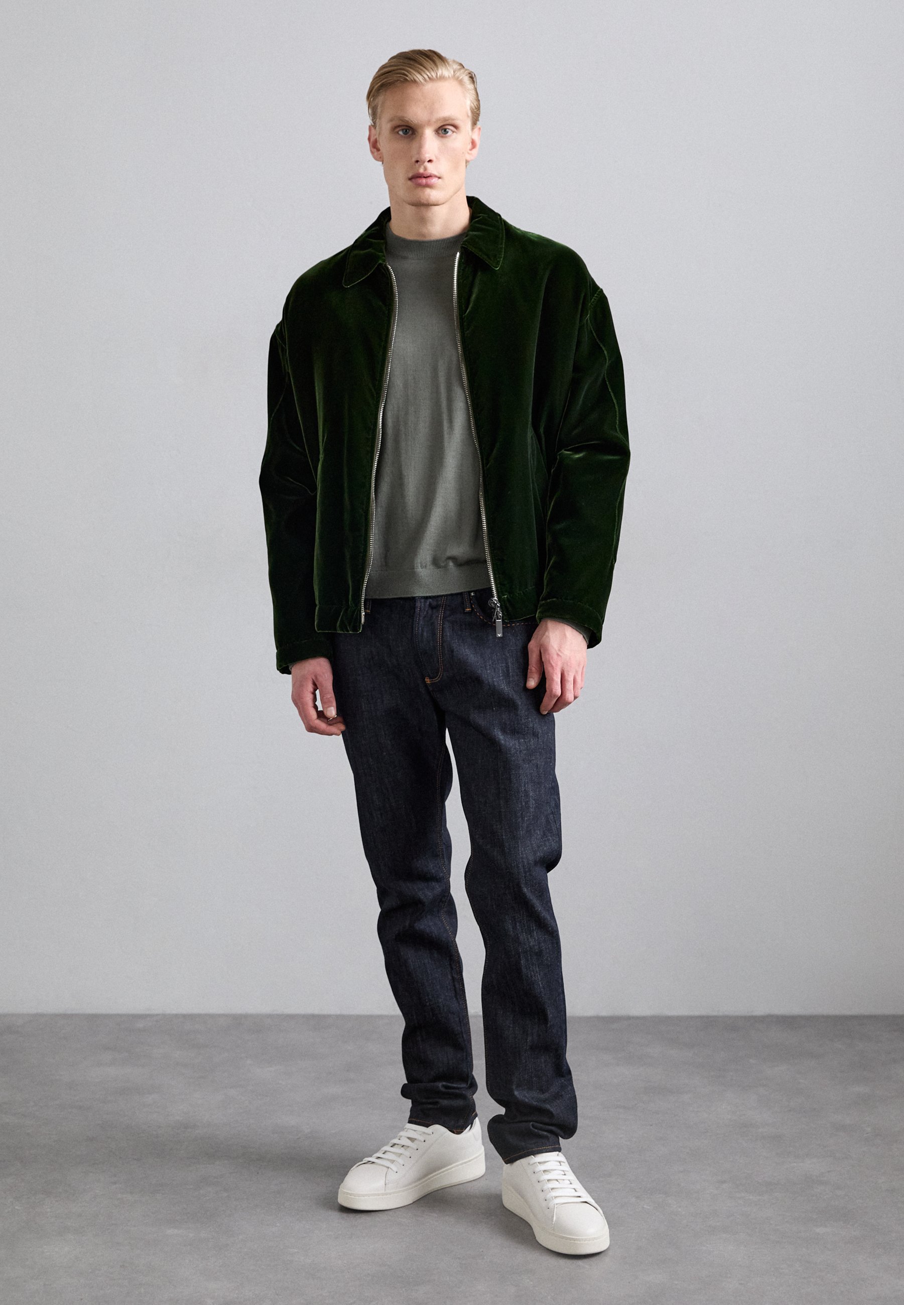 Emporio Armani BLOUSON JACKET - Light jacket - scarab/green