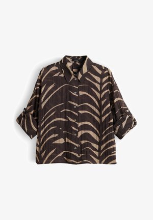 OPUS, LOOSE CRINKLED PRINT - Hemdbluse - affogato