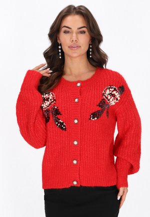 Strickjacke - red