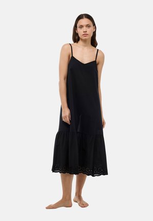 Monoprix AVEC BRODERIES - Chemise de nuit / Nuisette - noir