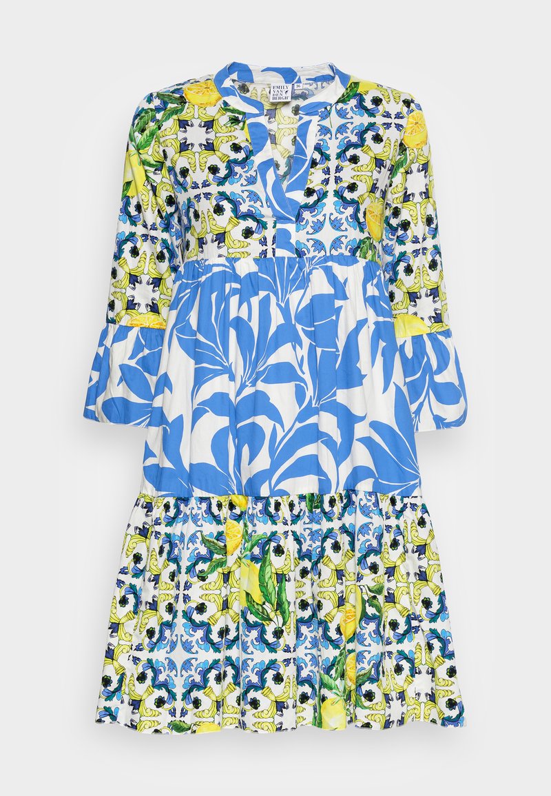 Damen Freizeitkleider | Emily van den Bergh DRESS Freizeitkleid lemon/azur/blau - WM79833 Damen Freizeitkleider | Emily van den Bergh DRESS Freizeitkleid lemon/azur/blau - WM79833