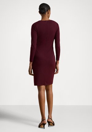 burgundy sweater dress plus size DKNY Mens Modern fit 2 Piece Suit 38 R / 31 Waist Burgundy Red Stretch   Bristol Apparel Co