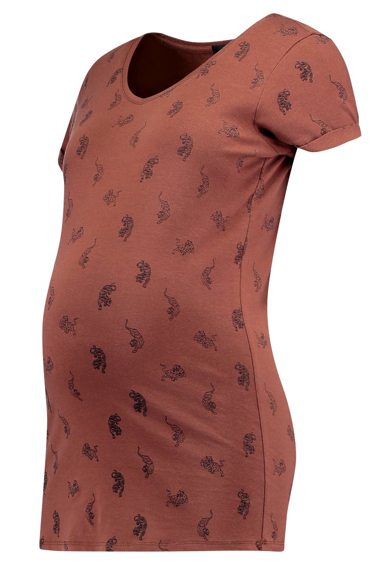 Supermom T-shirt print bruin