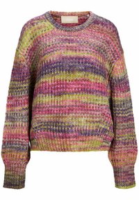 Jack & Jones Jxsimone Space Dye Crew Neck Knit Sn, Kelp/Stripes:/Multi Space Dye, XL