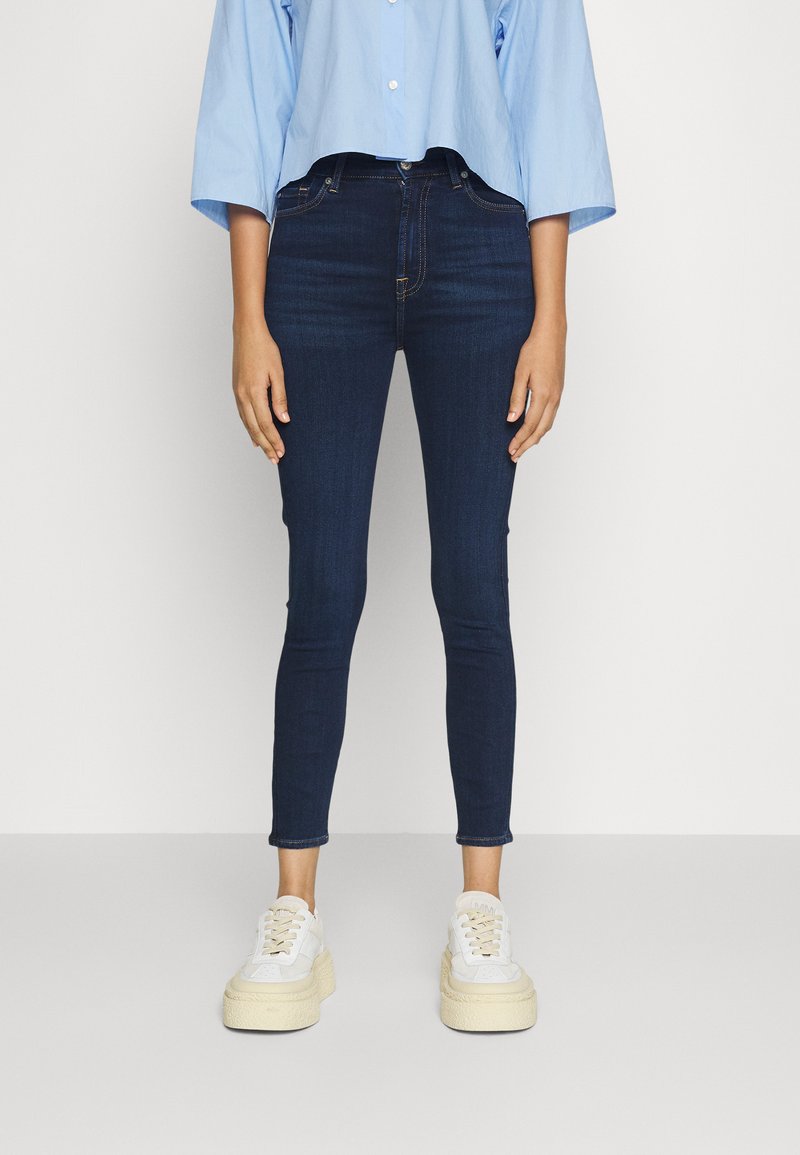 7 For All Mankind Women's Aubrey Mid-Rise Skinny Jeans - Ankle Length