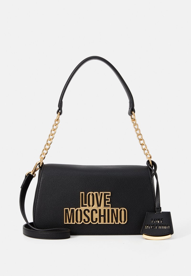 Love Moschino CUT OUT LOGO - Borsa a mano - nero