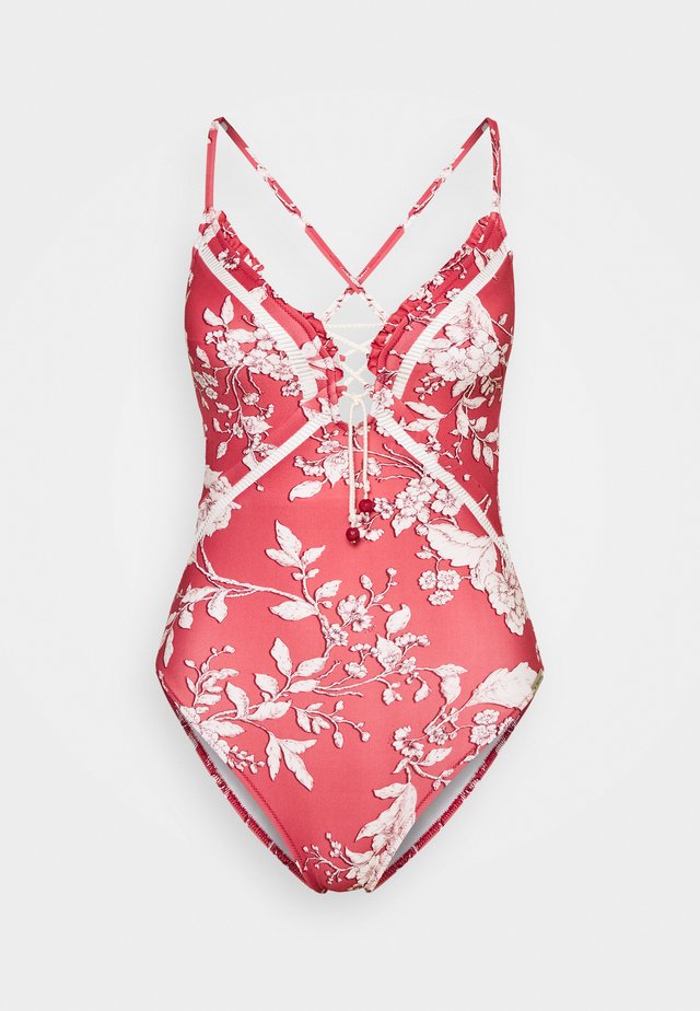 SUMMER RENAISSANCE SWIMSUIT - Swimsuit - vintage red