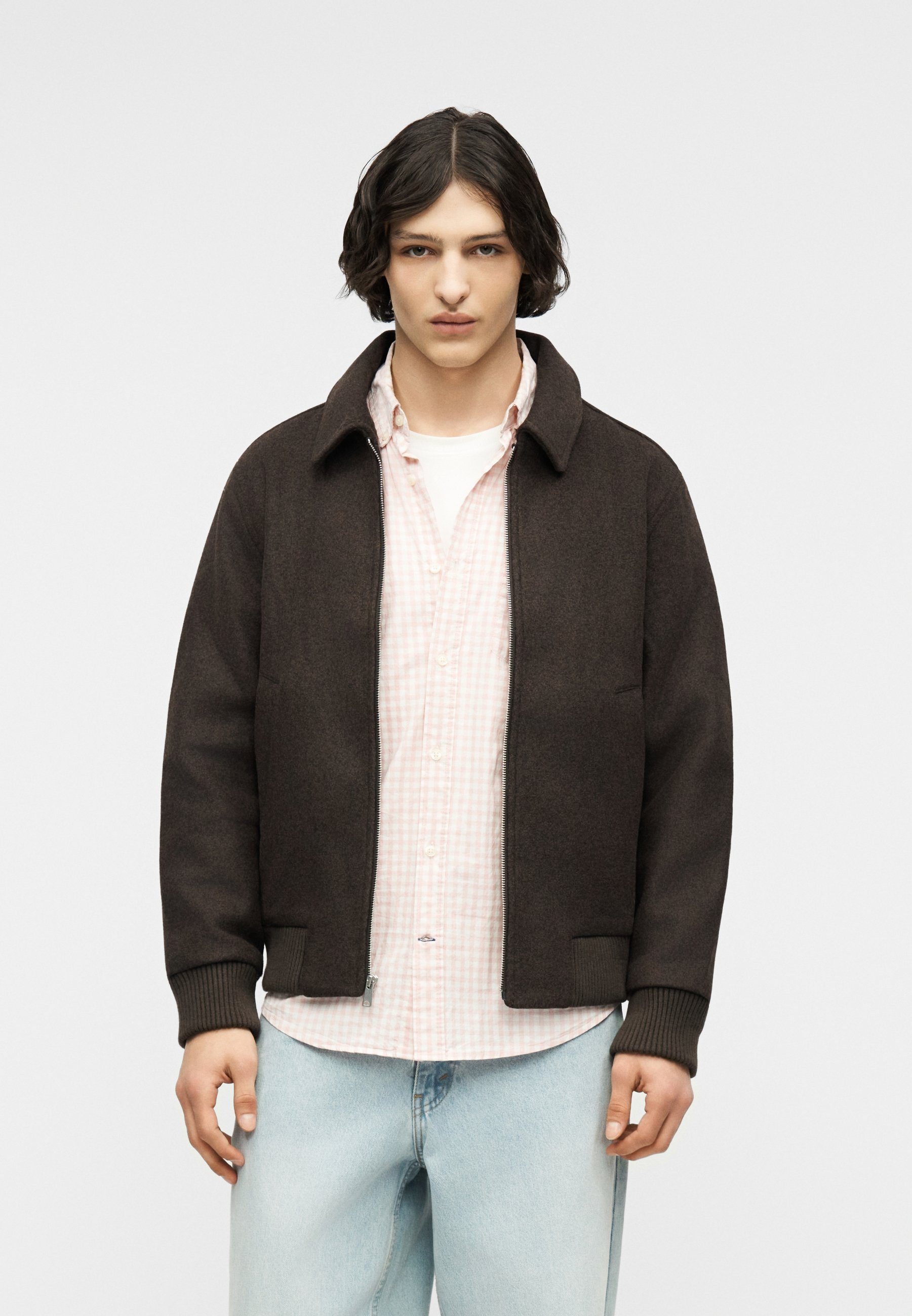 ジャケット・アウター 2000s old gap short wool bomber jacket GAP Bomber Jacket - brown heather/brown - Zalando
