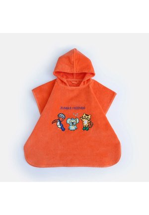 MILK&MOO KINDERPONCHO %100 BAUMWOLLE EINHEITSGRÖSSE ORANGE - Bademantel - turuncu