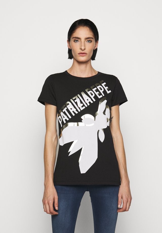 LOGO SHIRT - T-shirt z nadrukiem - nero
