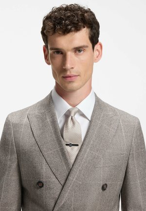BOSS, Krawatte - dark brown nine