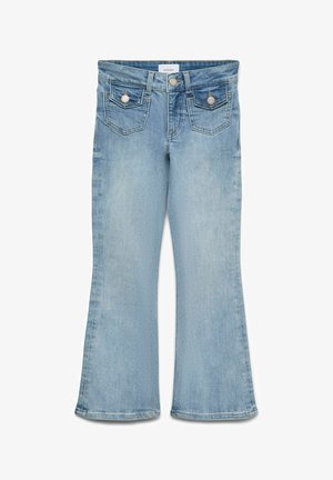 Kavbojke na trapez - light blue denim