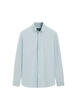 Massimo Dutti, 100% COTTON DENIM SHIRT - Business skjorter - light blue