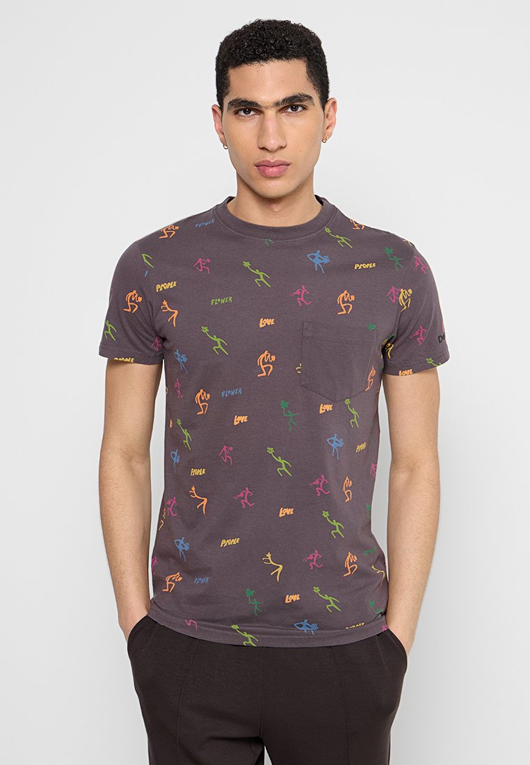Desigual T-shirt print taupe Desigual T-shirt print taupe