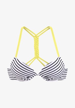 Venice Beach Bikini-Top - schwarz/weiß/limette