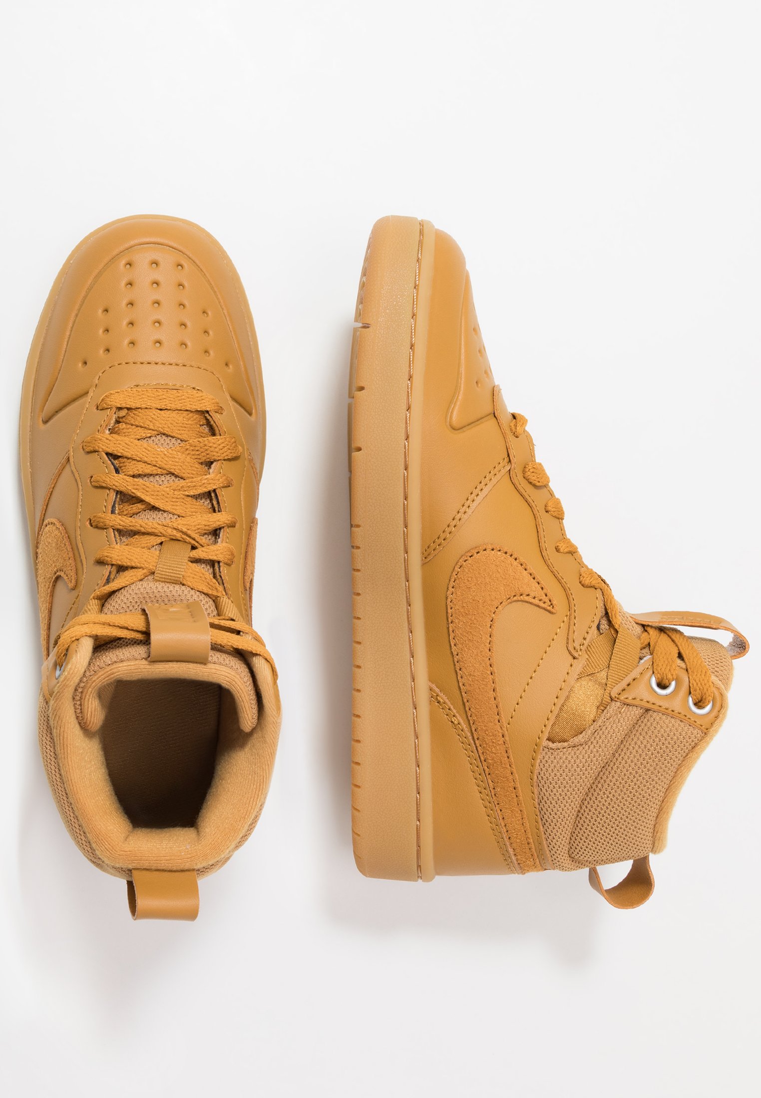Nike Sportswear Court Borough Mid Sneakers Hoog Wheat Medium Brown Camel Zalando Nl