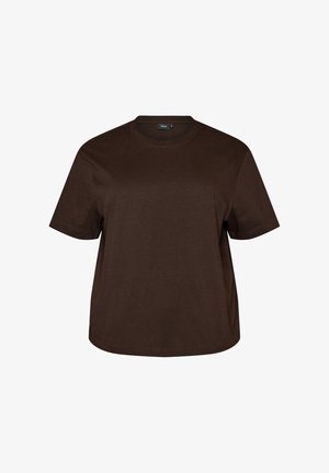 Zizzi, T-shirts basic - braun