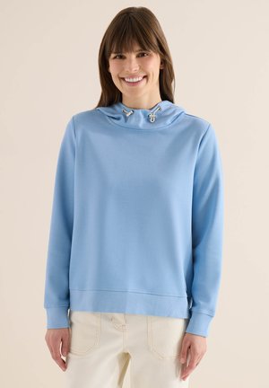 MIT ZIPPER-DETAILS - Hoodie - blau