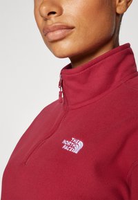 The North Face GLACIER CROPPED ¼ ZIP - Flīsa džemperis - beetroot