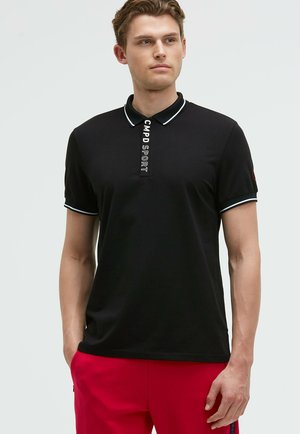 KURZARM MIT RÜCKEN-ARTWORK - Polo shirt - black
