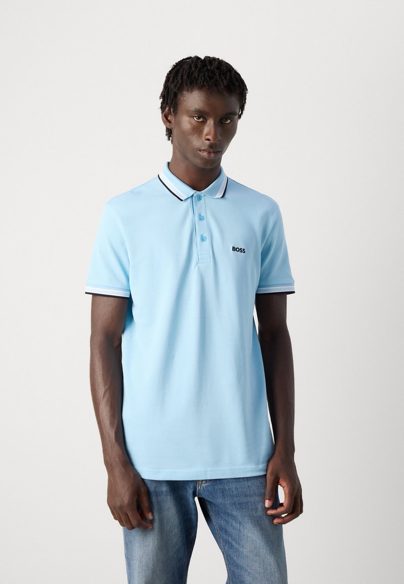 Polo Short Bleu Pastel Homme Lacoste MC HOMME Polo Shirt Bleu