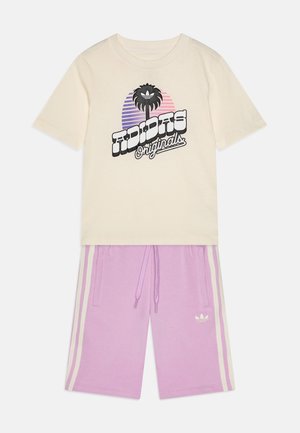 TEE KIDS UNISEX SET - T-shirt print - cream white/bliss lilac