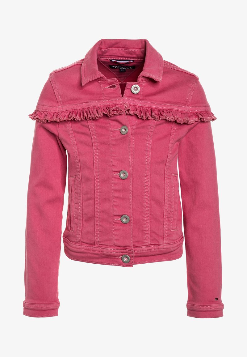 Tommy Hilfiger WITH RUFFLE - Chaqueta vaquera - pink