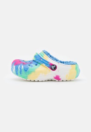 CLASSIC LINED TIEDYE - Pantofle - powder blue/multicolor