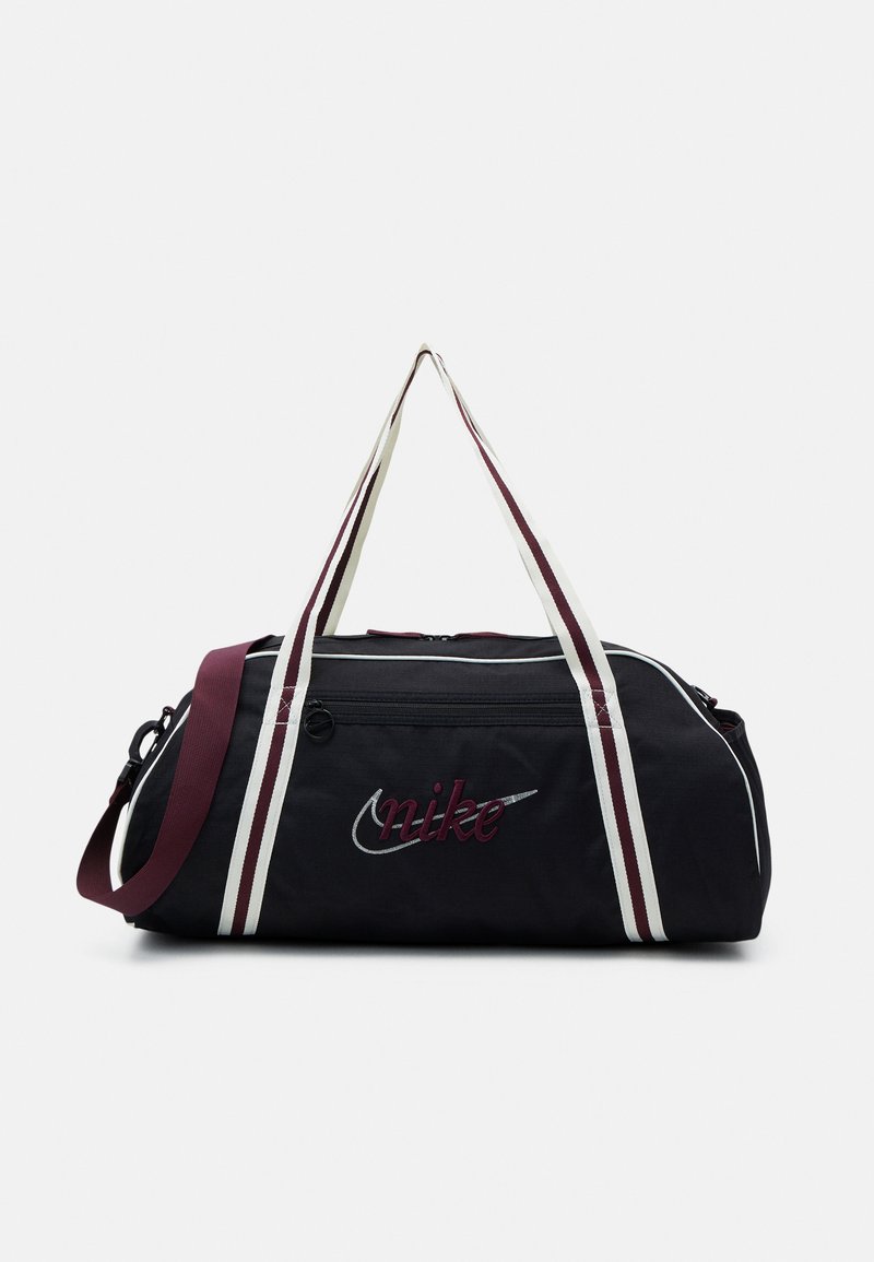 Nike Performance GYM CLUB RETRO Sports bag black/sail/night maroon