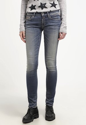 Vaqueros pitillo - stone blue denim