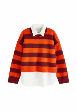 2 IN 1 LAYER - Svetr - orange stripe