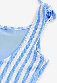 Next FRILL SLEEVE REGULAR FIT - Fürdőruha - blue white stripe