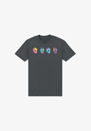 Henry Tiger, USAGYUUUN MULTICOLOURED HALLOWEEN VERSIONS - T-shirt imprimé - charcoal grey