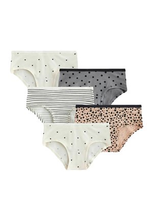 Next, REGULAR FIT - HIPSTER BRIEFS 5 PACK . - Slip - black white dots